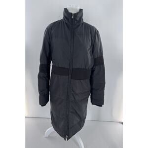MM6 Maison Margiela Coat Sz 38 Long Puffer Down Duck Black Minimalist